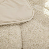 Teddy Fleece Lazy Duvet Teddy | Beige | King - 240cm (W) x 200cm (L) - The Bedding & Blankets Store