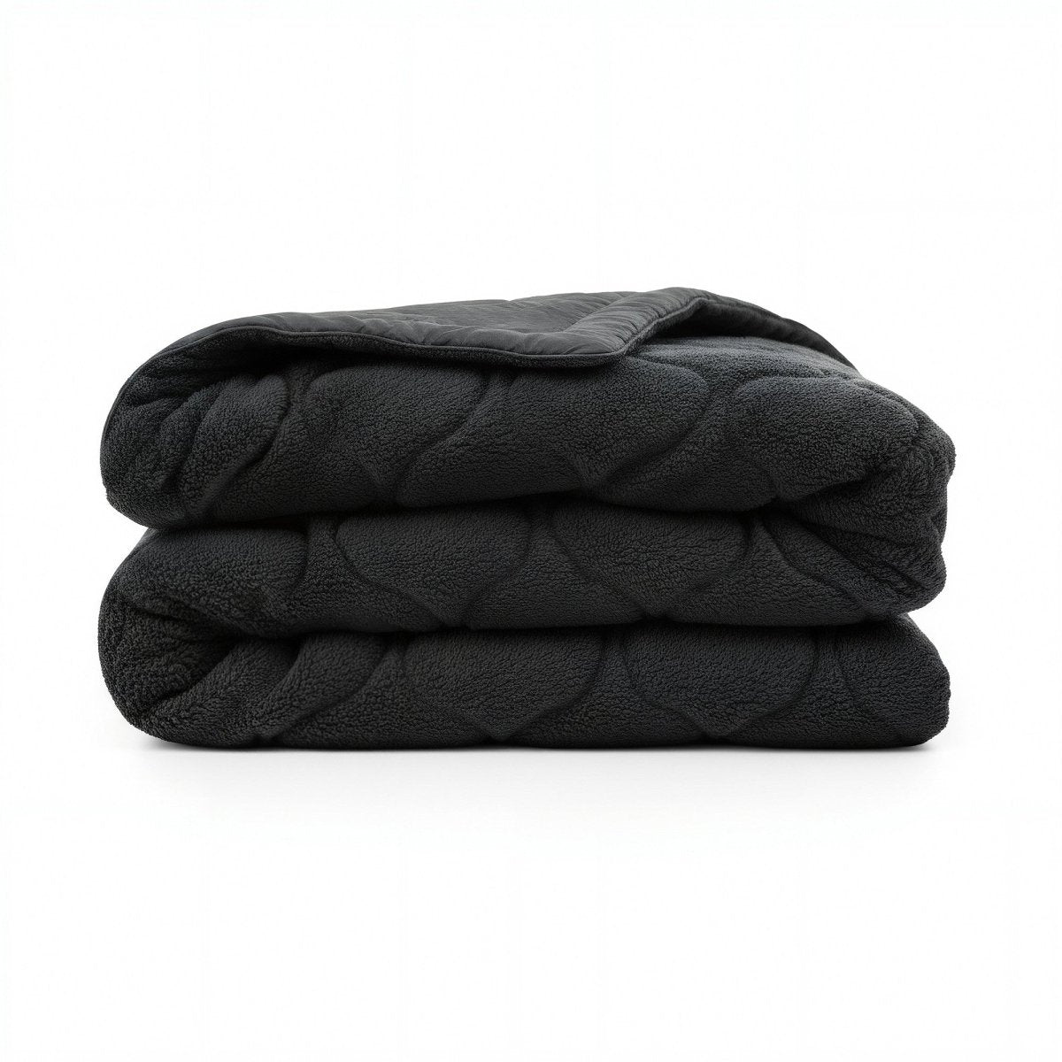 Teddy Fleece Lazy Duvet Teddy | Black | King - 240cm (W) x 200cm (L) - The Bedding & Blankets Store