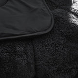 Teddy Fleece Lazy Duvet Teddy | Black | King - 240cm (W) x 200cm (L) - The Bedding & Blankets Store