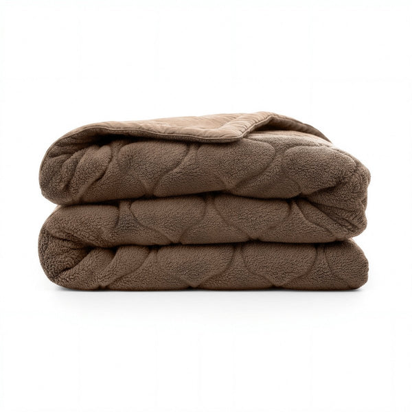 Teddy Fleece Lazy Duvet Teddy | Brown | King - 240cm (W) x 200cm (L) - The Bedding & Blankets Store