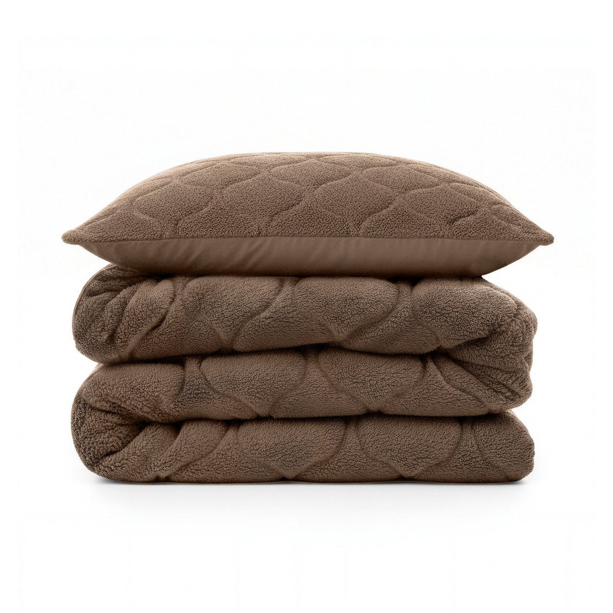 Teddy Fleece Lazy Duvet Teddy | Brown | King - 240cm (W) x 200cm (L) - The Bedding & Blankets Store