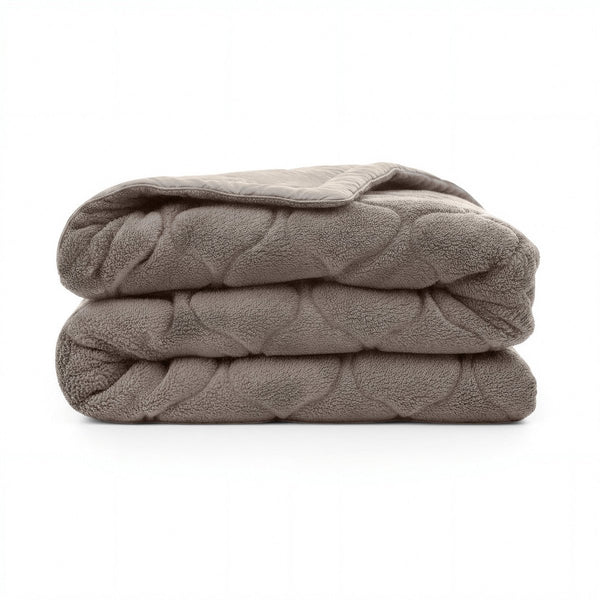 Teddy Fleece Lazy Duvet Teddy | Grey | King - 240cm (W) x 200cm (L) - The Bedding & Blankets Store