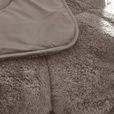Teddy Fleece Lazy Duvet Teddy | Grey | King - 240cm (W) x 200cm (L) - The Bedding & Blankets Store