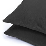Teddy Fleece Pillowcase | Anthracite | 60cm x 70cm - The Bedding & Blankets Store