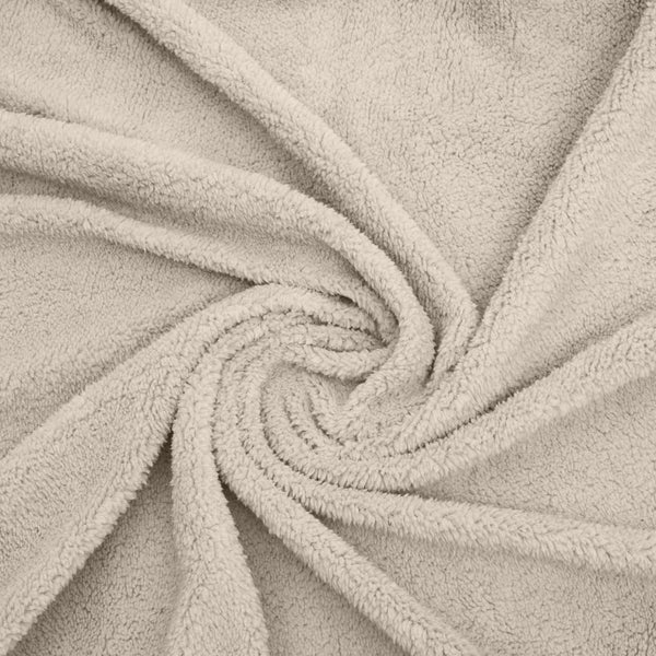 Teddy Fleece Pillowcase | Cream | 60cm x 70cm - The Bedding & Blankets Store