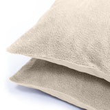 Teddy Fleece Pillowcase | Cream | 60cm x 70cm - The Bedding & Blankets Store