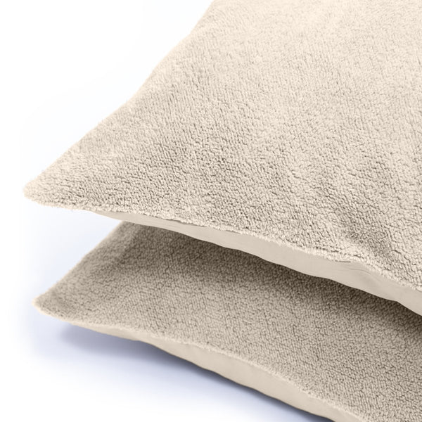 Teddy Fleece Pillowcase | Cream | 60cm x 70cm - The Bedding & Blankets Store