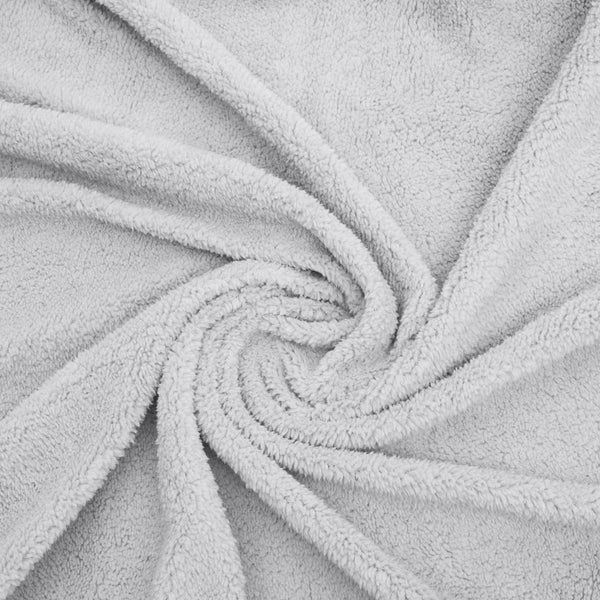 Teddy Fleece Pillowcase | Grey | 60cm x 70cm - The Bedding & Blankets Store