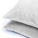 Teddy Fleece Pillowcase | Grey | 60cm x 70cm - The Bedding & Blankets Store