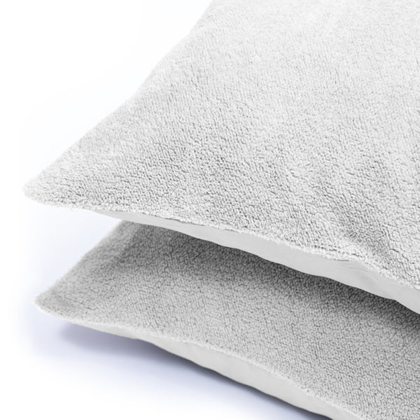 Teddy Fleece Pillowcase | Grey | 60cm x 70cm - The Bedding & Blankets Store