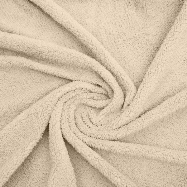 Teddy Fleece Pillowcase | Taupe | 60cm x 70cm - The Bedding & Blankets Store