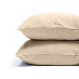 Teddy Fleece Pillowcase | Taupe | 60cm x 70cm - The Bedding & Blankets Store