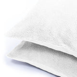 Teddy Fleece Pillowcase | White | 60cm x 70cm - The Bedding & Blankets Store