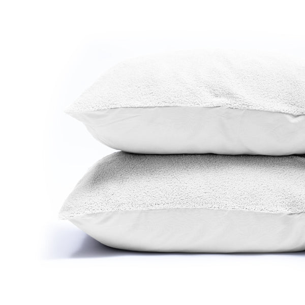 Teddy Fleece Pillowcase | White | 60cm x 70cm - The Bedding & Blankets Store