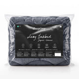 Teddy & Velvet Coverless Duvet | Anthracite | Single - 140cm (W) x 200cm (L) - The Bedding & Blankets Store