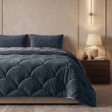Teddy & Velvet Coverless Duvet | Anthracite | Single - 140cm (W) x 200cm (L) - The Bedding & Blankets Store
