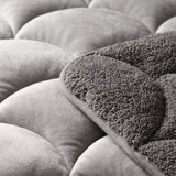 Teddy & Velvet Coverless Duvet | Taupe/Grey | Single - 140cm (W) x 200cm (L) - The Bedding & Blankets Store