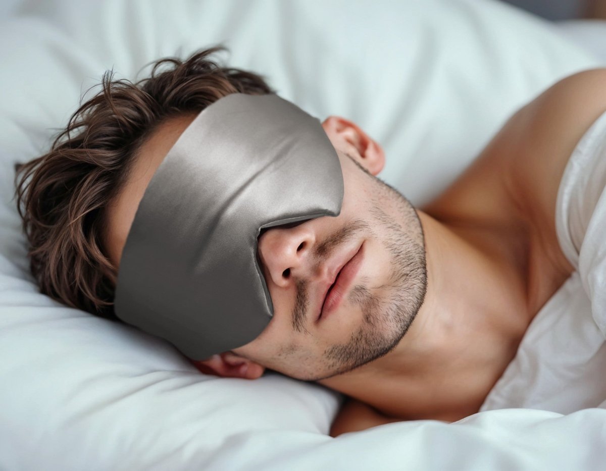 Ultra - Soft Deep Sleep Mask | Anthracite Grey | 68cm x 12cm - The Bedding & Blankets Store