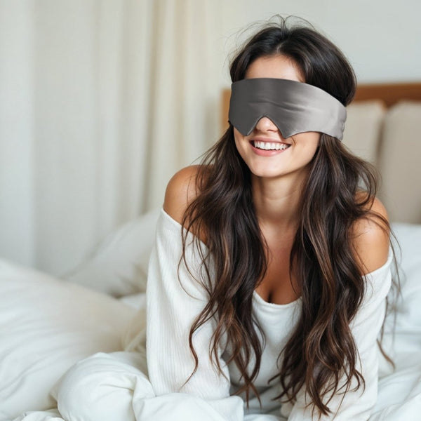 Ultra - Soft Deep Sleep Mask | Anthracite Grey | 68cm x 12cm - The Bedding & Blankets Store