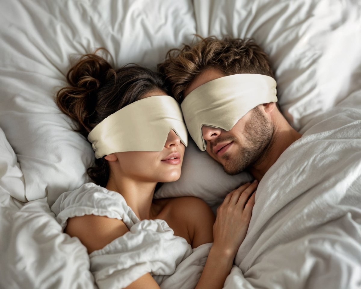 Ultra - Soft Deep Sleep Mask | Beige | 68cm x 12cm - The Bedding & Blankets Store