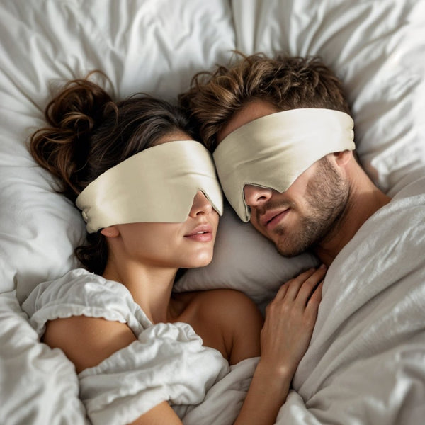Ultra - Soft Deep Sleep Mask | Beige | 68cm x 12cm - The Bedding & Blankets Store