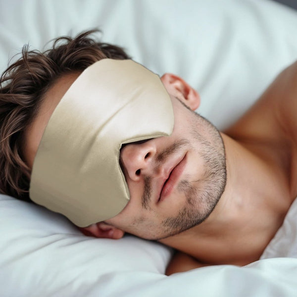 Ultra - Soft Deep Sleep Mask | Beige | 68cm x 12cm - The Bedding & Blankets Store