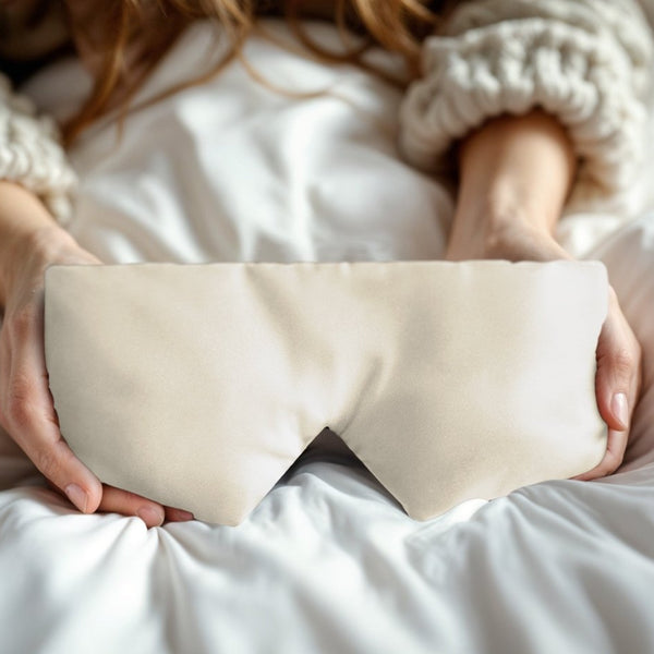 Ultra - Soft Deep Sleep Mask | Beige | 68cm x 12cm - The Bedding & Blankets Store