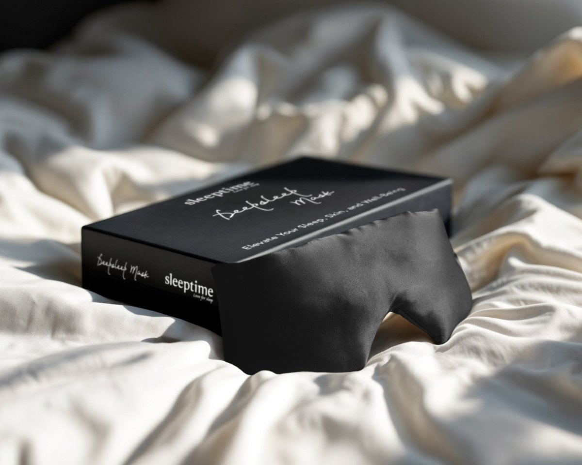 Ultra - Soft Deep Sleep Mask | Black | 68cm x 12cm - The Bedding & Blankets Store