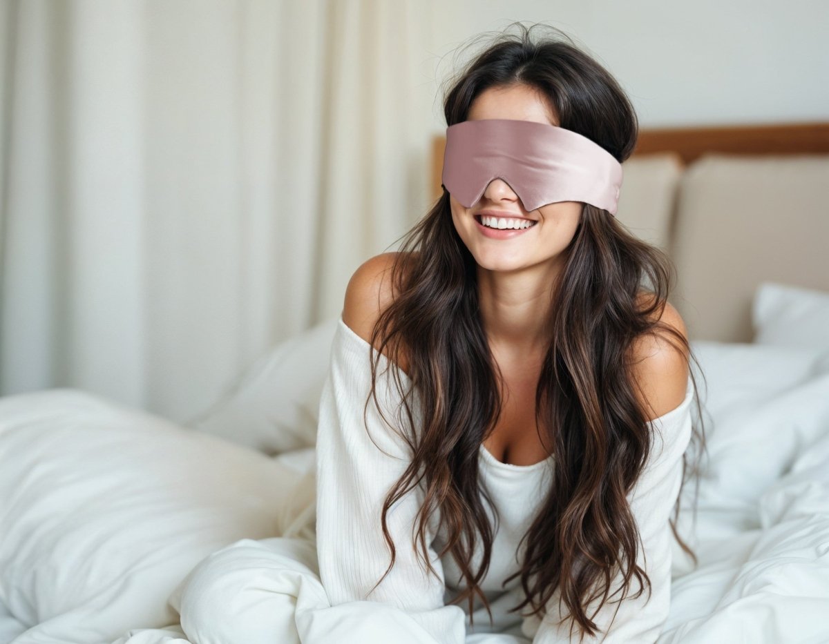 Ultra - Soft Deep Sleep Mask | Vintage Pink | 68cm x 12cm - The Bedding & Blankets Store