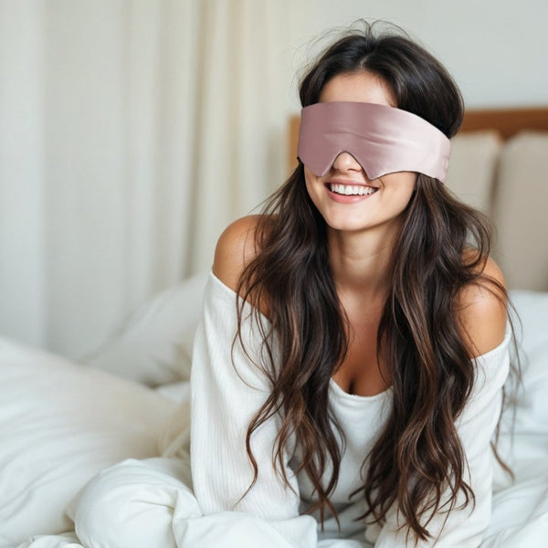 Ultra - Soft Deep Sleep Mask | Vintage Pink | 68cm x 12cm - The Bedding & Blankets Store