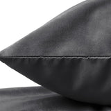 Velvet 2 in 1 Pillowcase | Anthracite | 60cm x 70cm - The Bedding & Blankets Store
