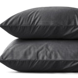 Velvet 2 in 1 Pillowcase | Anthracite | 60cm x 70cm - The Bedding & Blankets Store