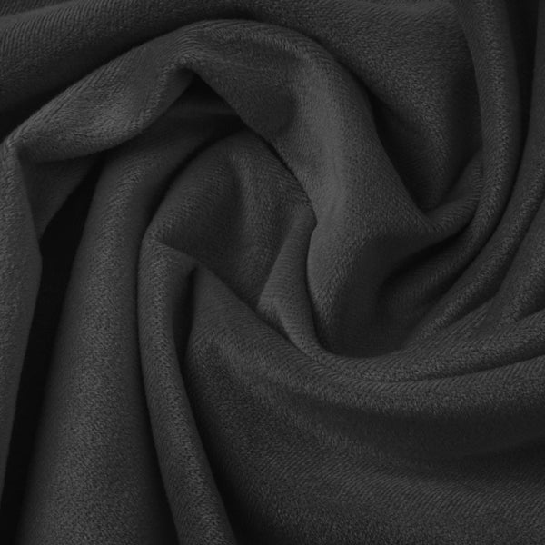 Velvet 2 in 1 Pillowcase | Black | 60cm x 70cm - The Bedding & Blankets Store