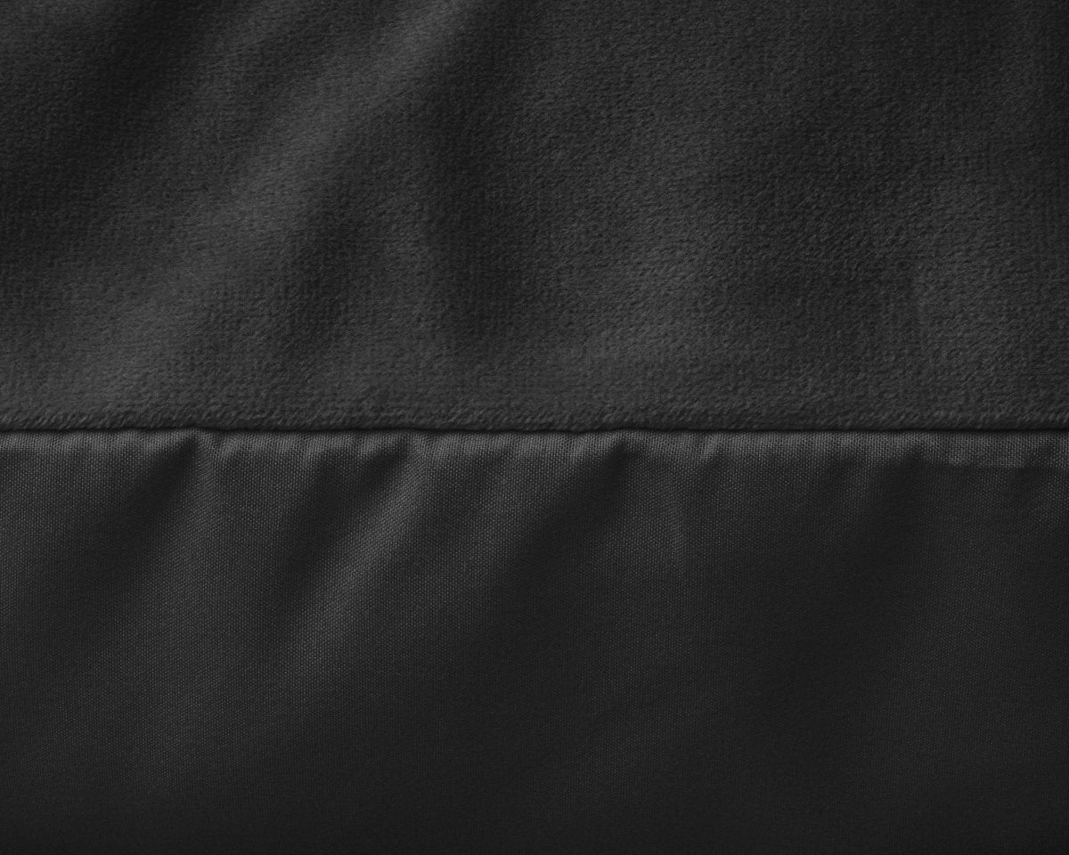 Velvet 2 in 1 Pillowcase | Black | 60cm x 70cm - The Bedding & Blankets Store