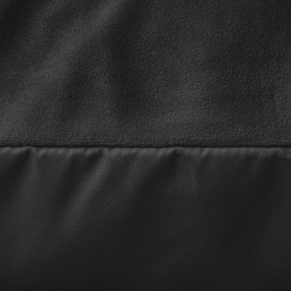 Velvet 2 in 1 Pillowcase | Black | 60cm x 70cm - The Bedding & Blankets Store