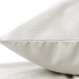 Velvet 2 in 1 Pillowcase | Cream | 60cm x 70cm - The Bedding & Blankets Store