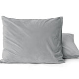Velvet 2 in 1 Pillowcase | Grey | 60cm x 70cm - The Bedding & Blankets Store