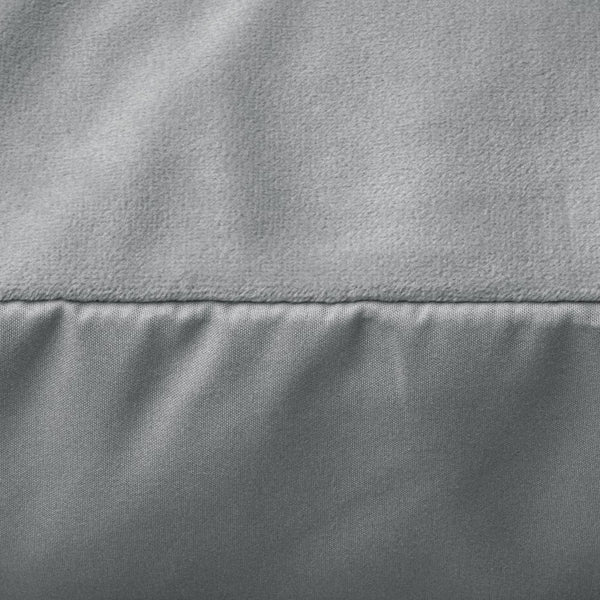 Velvet 2 in 1 Pillowcase | Grey | 60cm x 70cm - The Bedding & Blankets Store