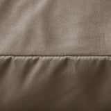 Velvet 2 in 1 Pillowcase | Taupe | 60cm x 70cm - The Bedding & Blankets Store
