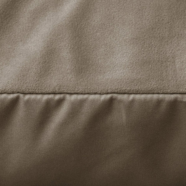 Velvet 2 in 1 Pillowcase | Taupe | 60cm x 70cm - The Bedding & Blankets Store