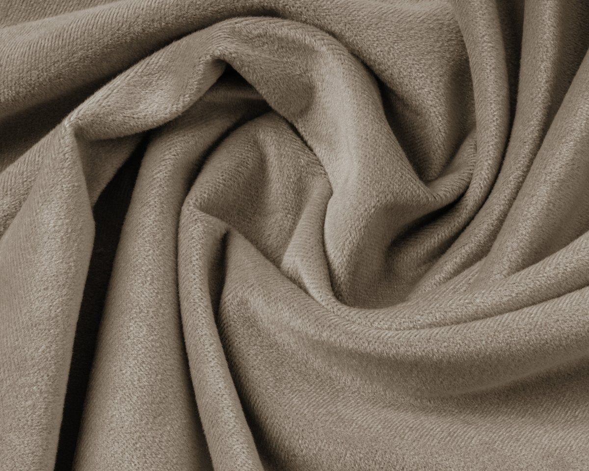 Velvet 2 in 1 Pillowcase | Taupe/Grey | 60cm x 70cm - The Bedding & Blankets Store