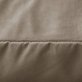 Velvet 2 in 1 Pillowcase | Taupe/Grey | 60cm x 70cm - The Bedding & Blankets Store
