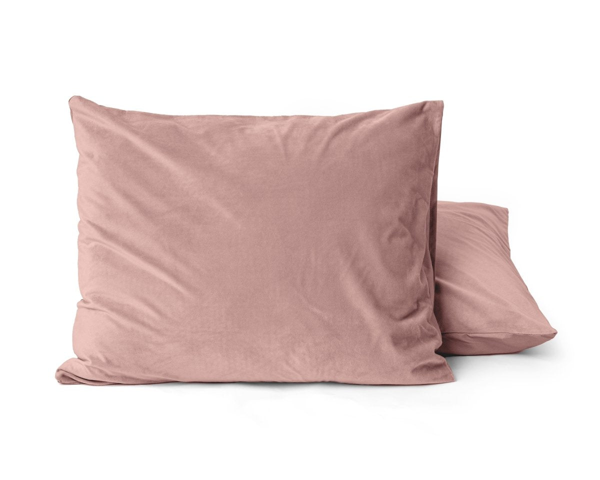 Velvet 2 in 1 Pillowcase | Vintage Pink | 60cm x 70cm - The Bedding & Blankets Store