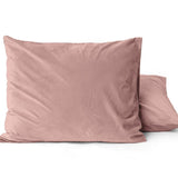 Velvet 2 in 1 Pillowcase | Vintage Pink | 60cm x 70cm - The Bedding & Blankets Store