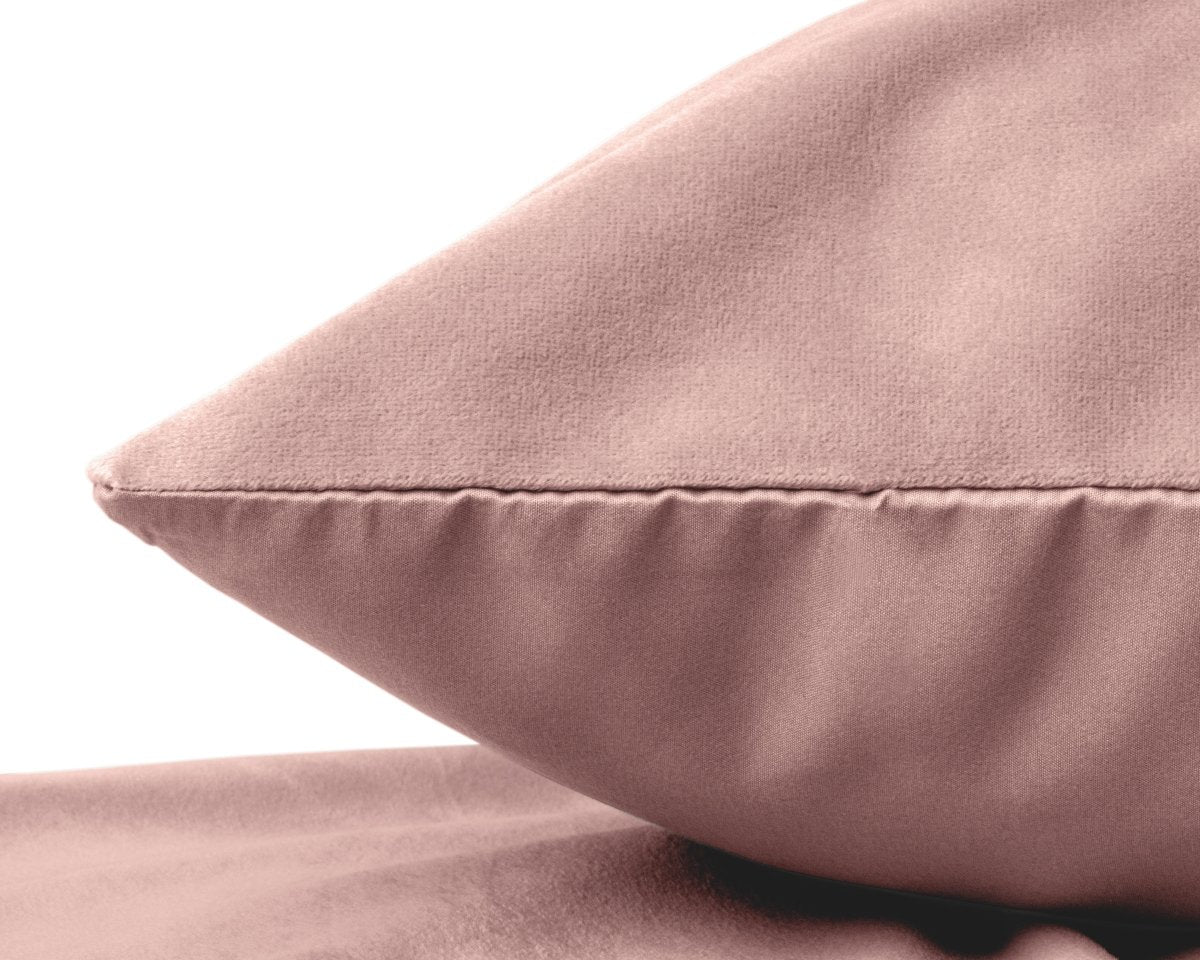 Velvet 2 in 1 Pillowcase | Vintage Pink | 60cm x 70cm - The Bedding & Blankets Store