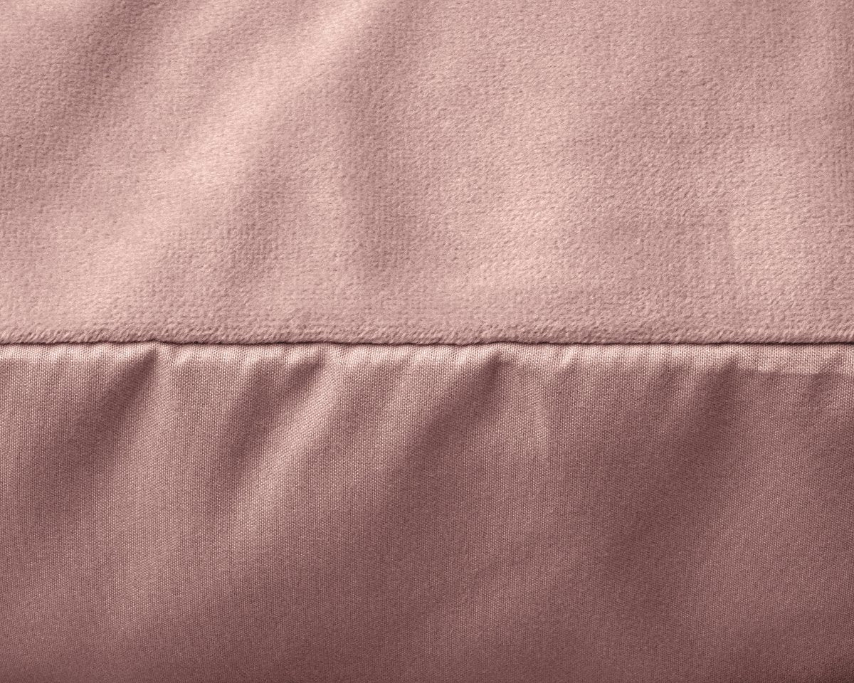 Velvet 2 in 1 Pillowcase | Vintage Pink | 60cm x 70cm - The Bedding & Blankets Store