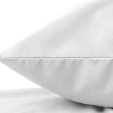 Velvet 2 in 1 Pillowcase | White | 60cm x 70cm - The Bedding & Blankets Store