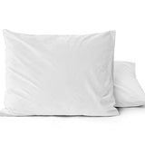 Velvet 2 in 1 Pillowcase | White | 60cm x 70cm - The Bedding & Blankets Store
