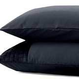 Velvet Band Pillowcase | Black | 60cm x 70cm - The Bedding & Blankets Store