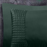 Velvet Band Pillowcase | Green | 60cm x 70cm - The Bedding & Blankets Store
